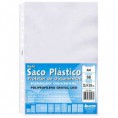 SACO PLÁSTICO pp 0,10 A4 FURO UNIVERSAL CRISTAL 1360 CHIES c/50